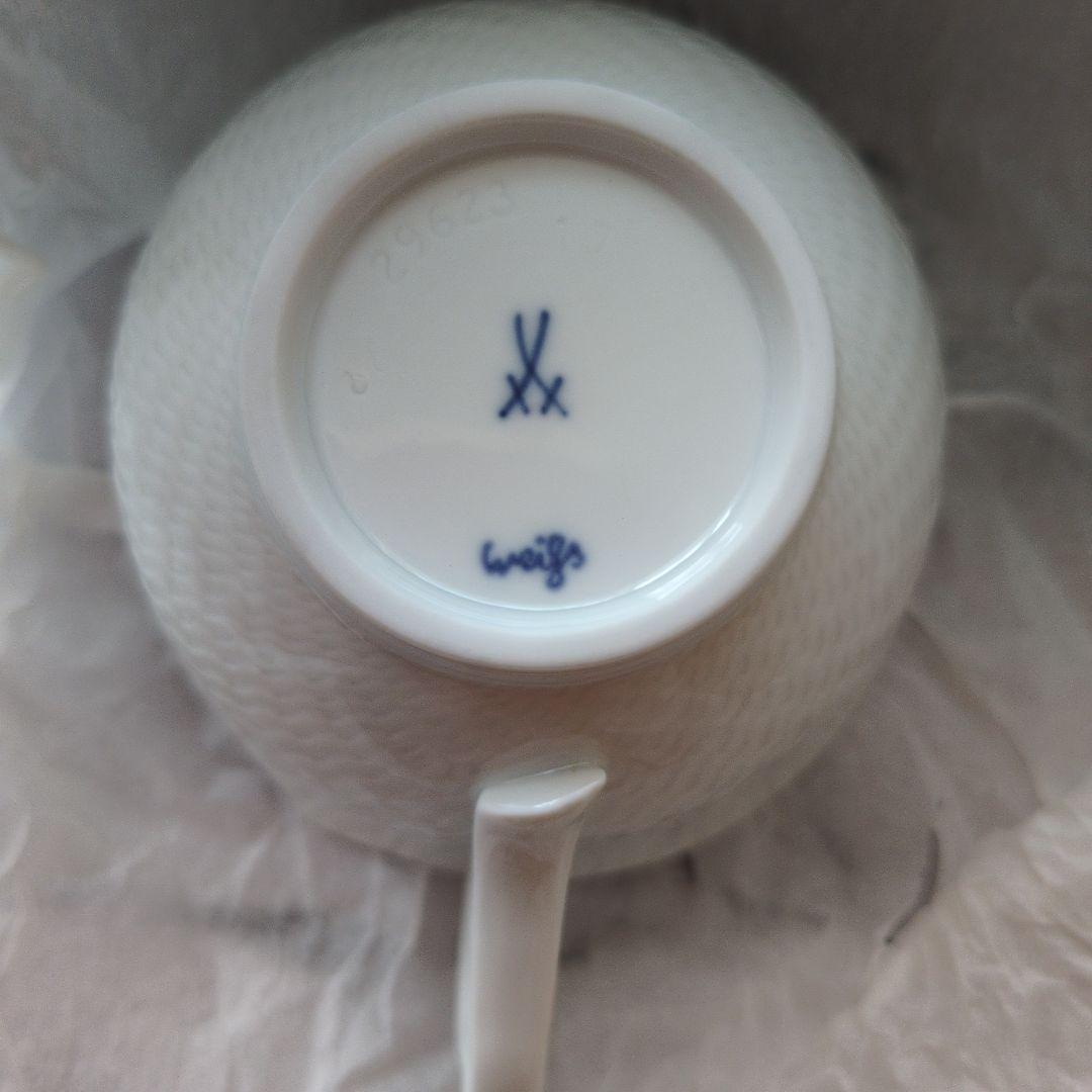 【おもち】Meissen 波の戯れティーカップ2客セット