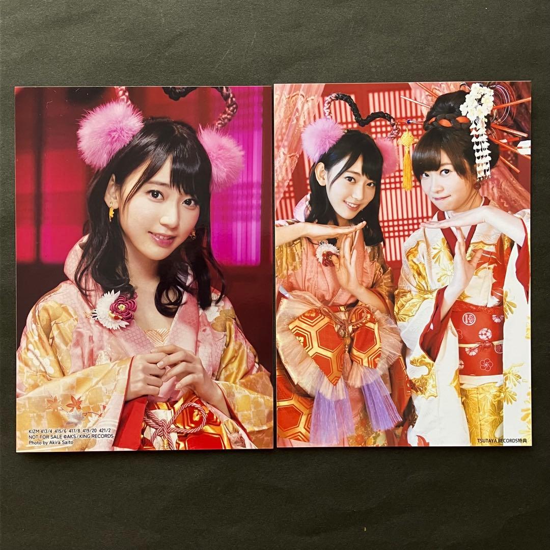 宮脇咲良　AKB48 生写真　君はメロディ　通常盤　+店舗特典　指原莉乃