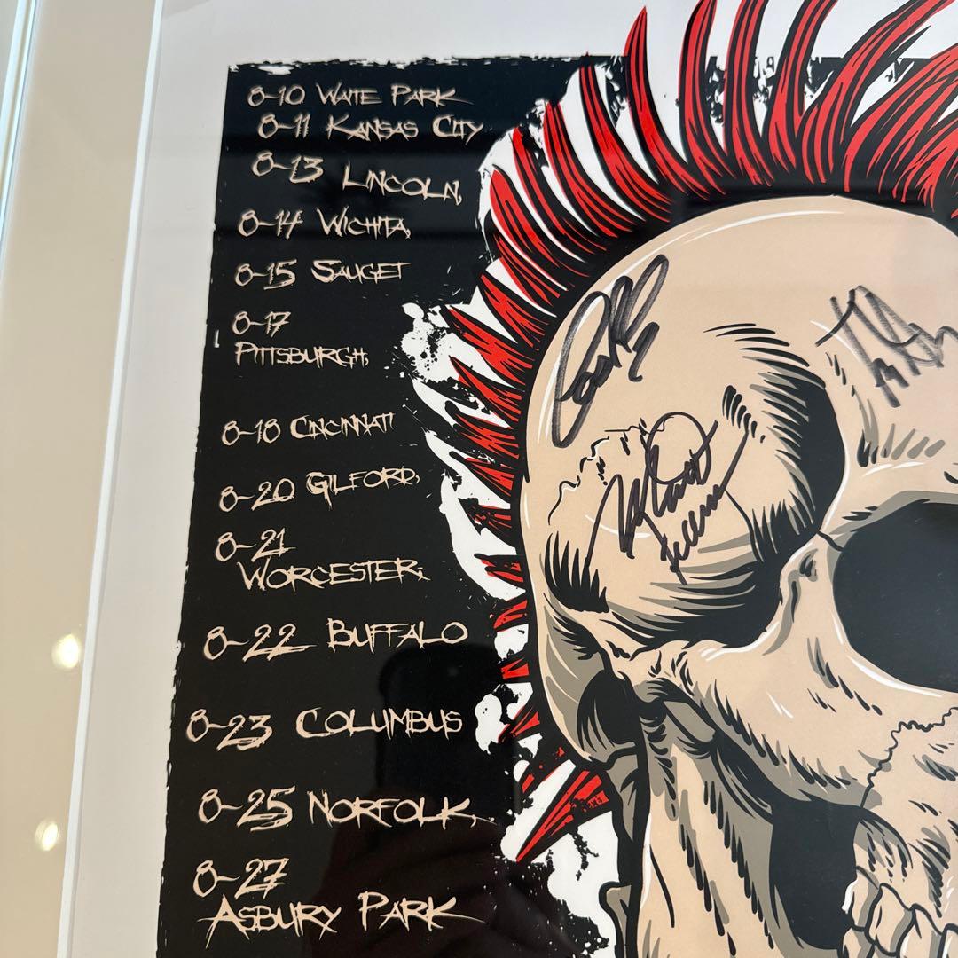 RANCID シルクスクリーンポスター　メンバーサイン入り
