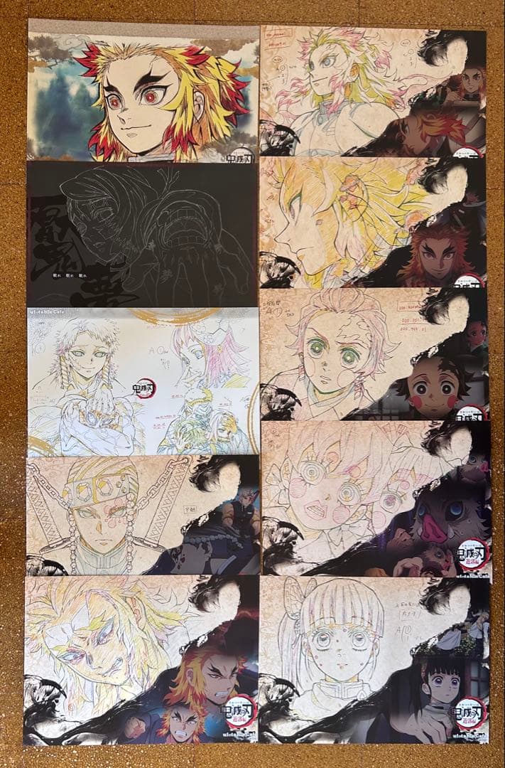 【鬼滅の刃】 ufotable Cafeカフェ ランチョンマット まとめ売り